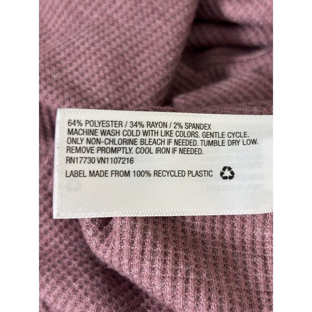 A New Day Women's Size Large Purple Turtle Neck Top Long Sleeve - Picture 3 of 5
